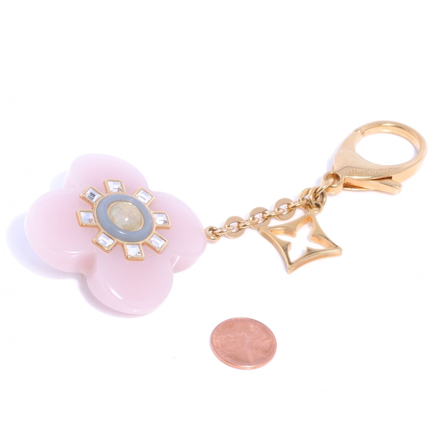 Louis Vuitton Fleur d Etoile Bag Charm Rose 2 of 5