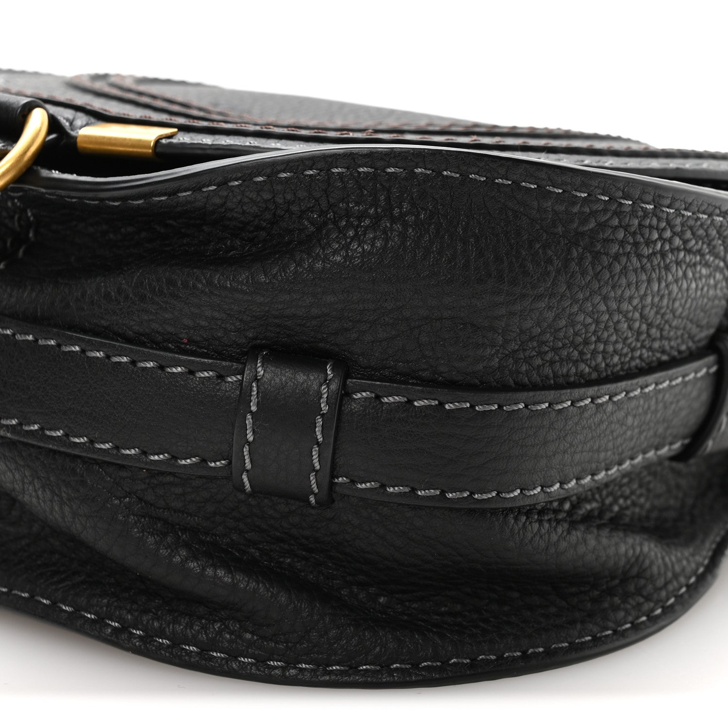 Chloe Calfskin Mini Marcie Round Crossbody Bag Black 10 of 10