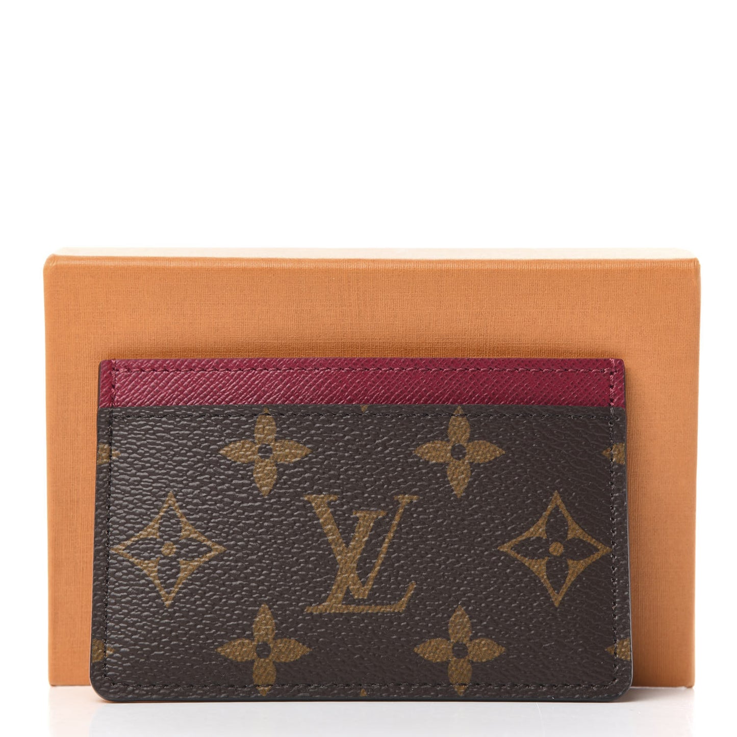 Monogram Card Holder Fuchsia