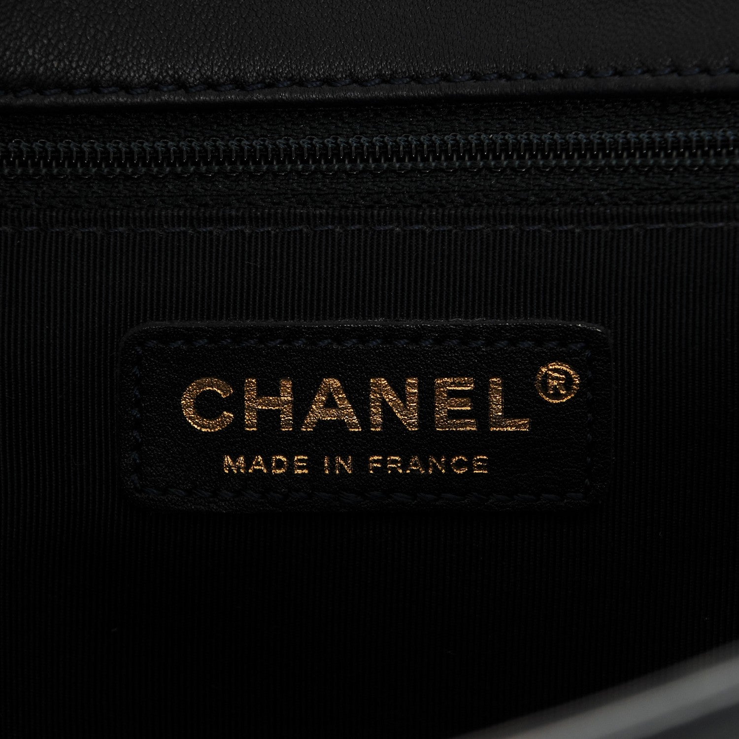 Chanel Braided Sheepskin New Medium Boy Flap Navy 6 of 7