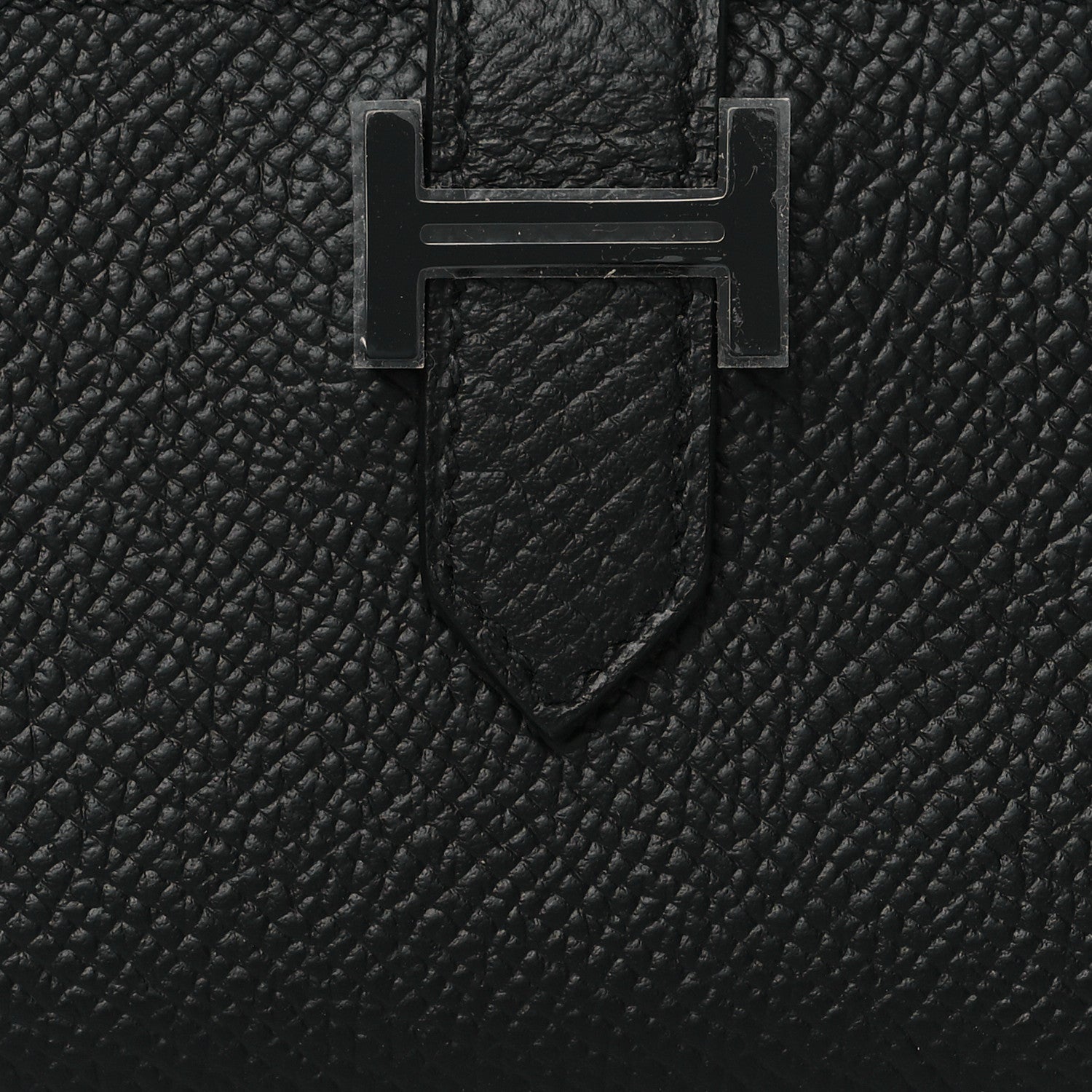 Hermes Epsom Monochrome Bearn Card Holder Wallet Black 8 of 9