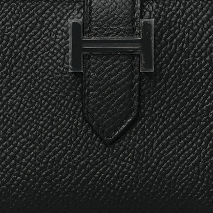 Hermes Epsom Monochrome Bearn Card Holder Wallet Black 8 of 9