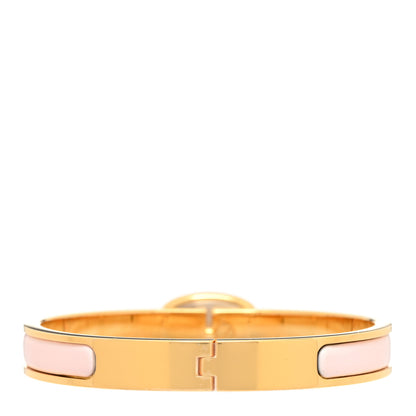 Hermes Enamel Mini Clic Chaine d'Ancre Bracelet PM Rose Candeur 4 of 5