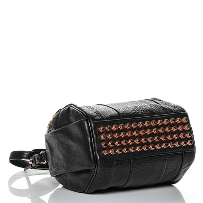 Alexander Wang Pebbled Lambskin Rockie Black Rose Gold Hardware 4 of 6