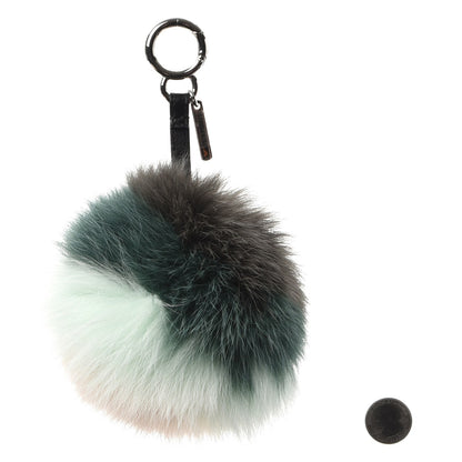Fendi Fox Fur Pom Pom Bag Charm Multicolor 2 of 5