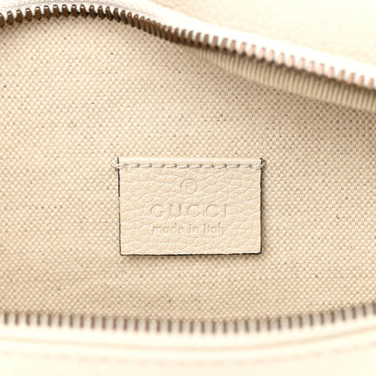 Gucci Grained Calfskin Logo Belt Bag White 6 of 12