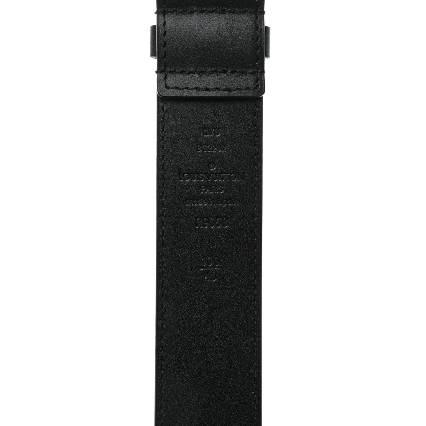 Calfskin Vendome 35mm Uniform Belt 100 40 Black