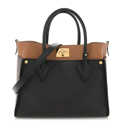 Louis Vuitton Calfskin Monogram On My Side MM Black 1 of 9