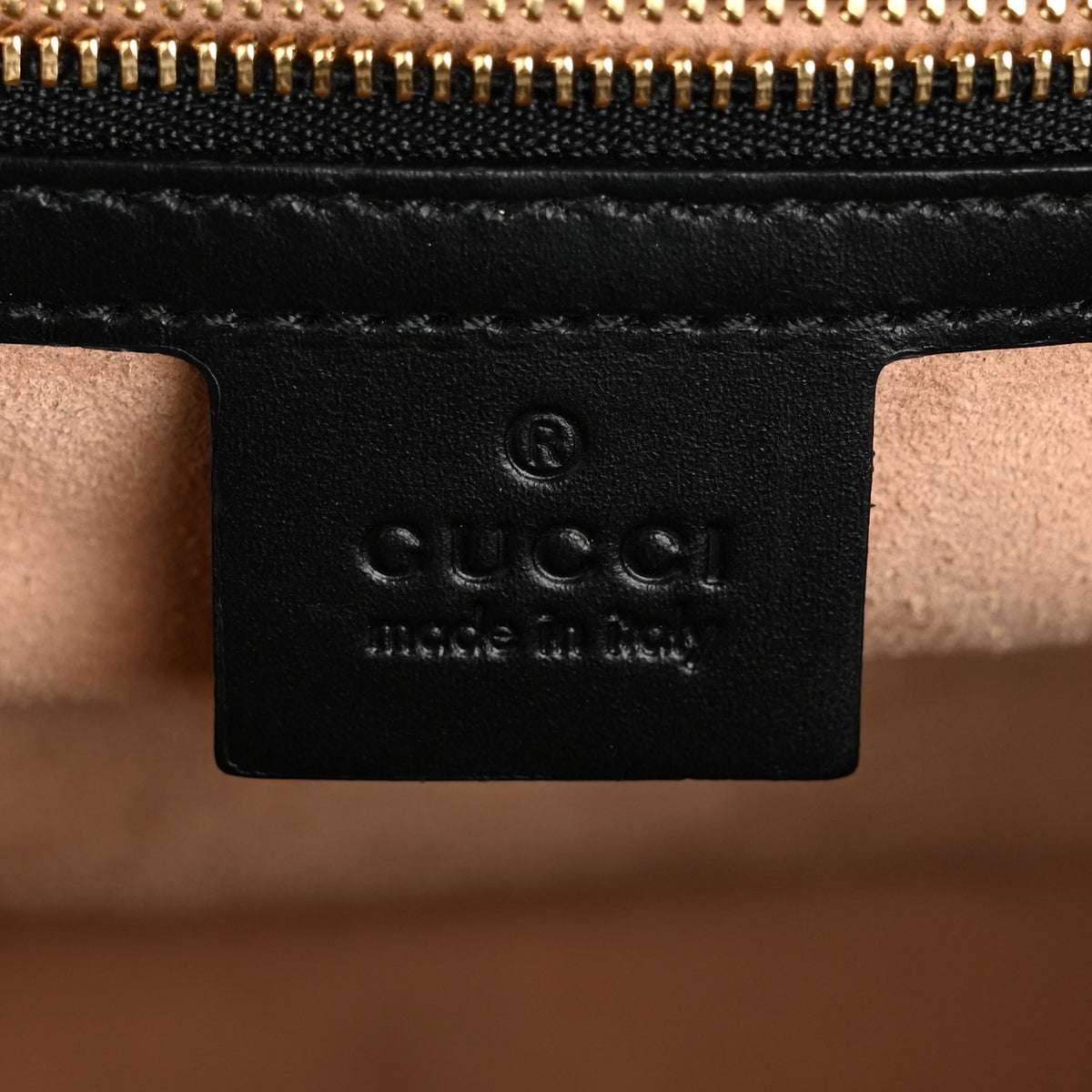 Guccissima Medium Padlock Shoulder Bag Black