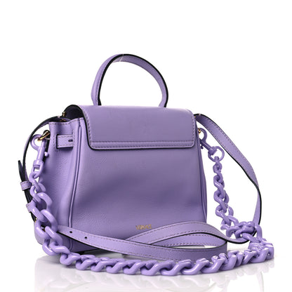 Versace Calfskin Medusa Small Top Handle Handbag Lilac 3 of 11