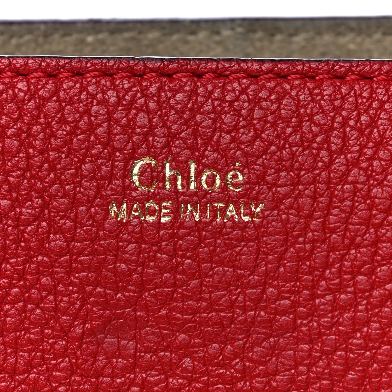 Chloe Grained Lambskin Nano Drew Shoulder Bag Plaid Red 7 of 11