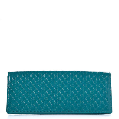 Gucci Patent Microguccissima Small Broadway Clutch Deep Cobalt 1 of 7