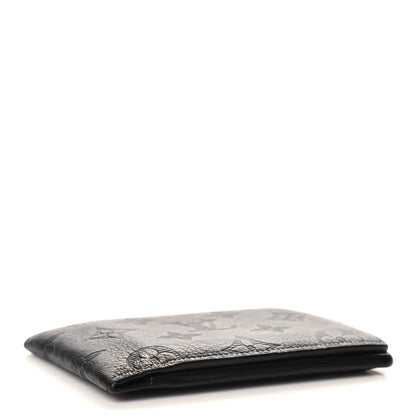 Louis Vuitton Calfskin Monogram Shadow Multiple Wallet Black 4 of 6
