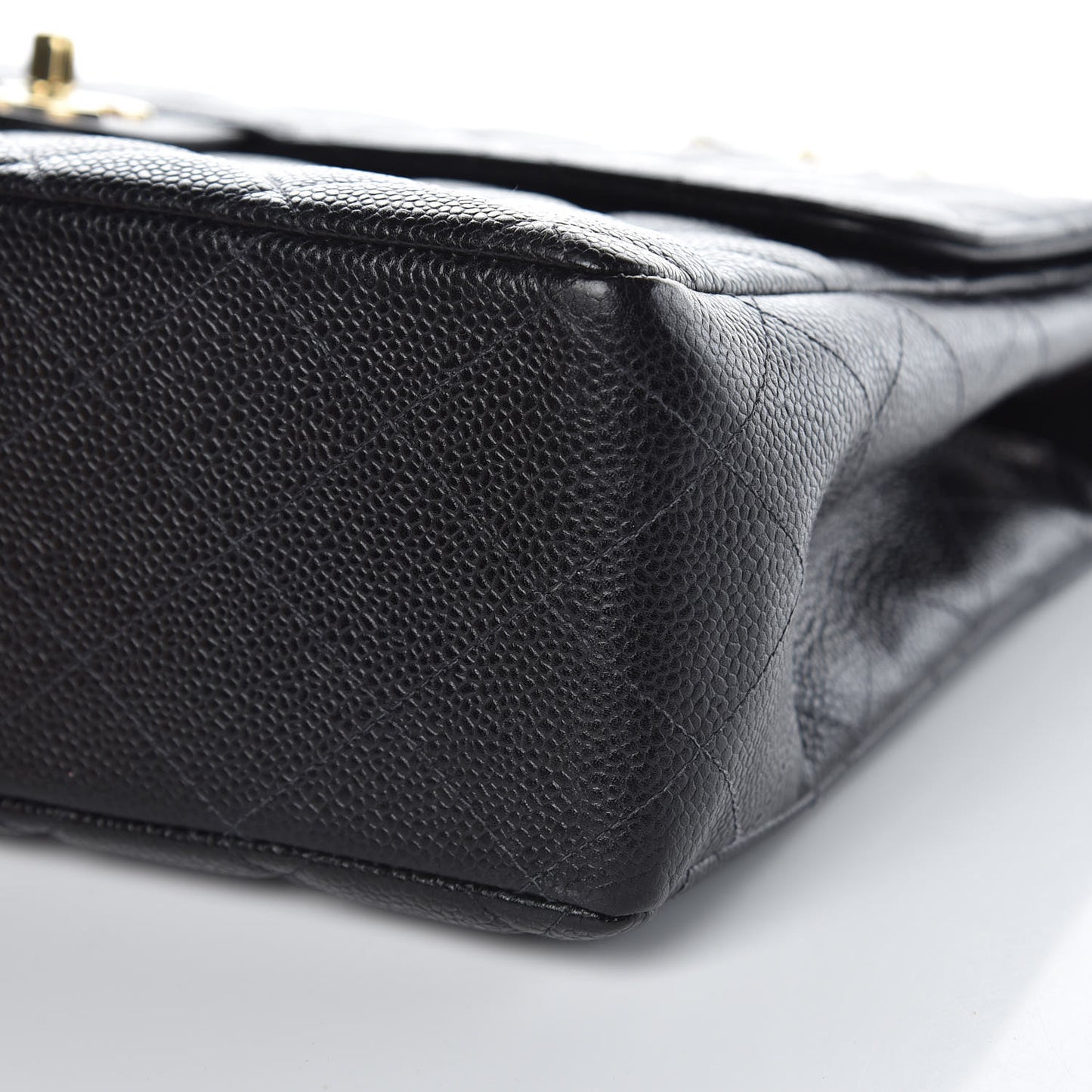 Caviar Quilted Jumbo Single Flap Black