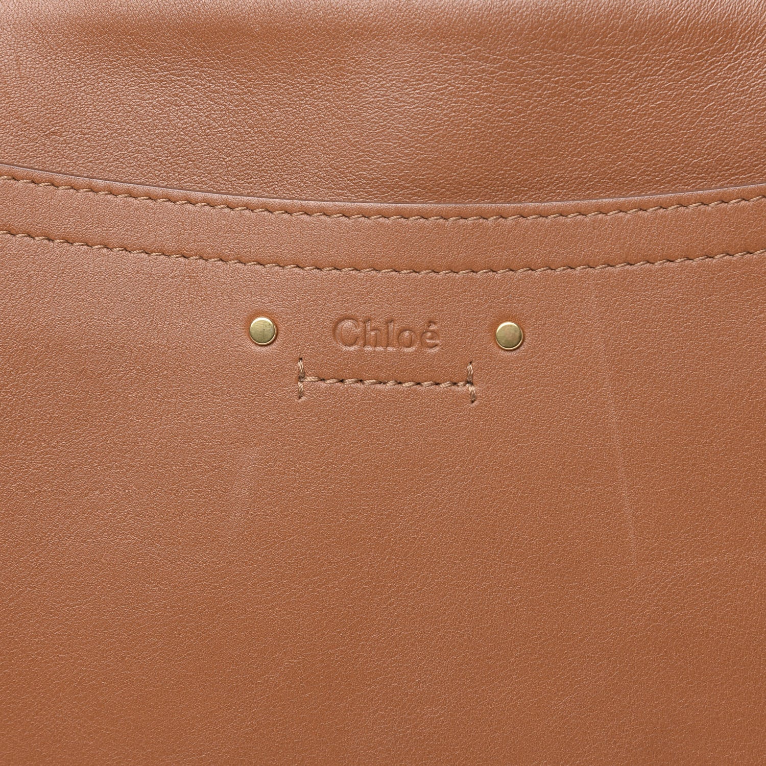 Chloe Calfskin Suede Medium Roy Bag Nut 6 of 9