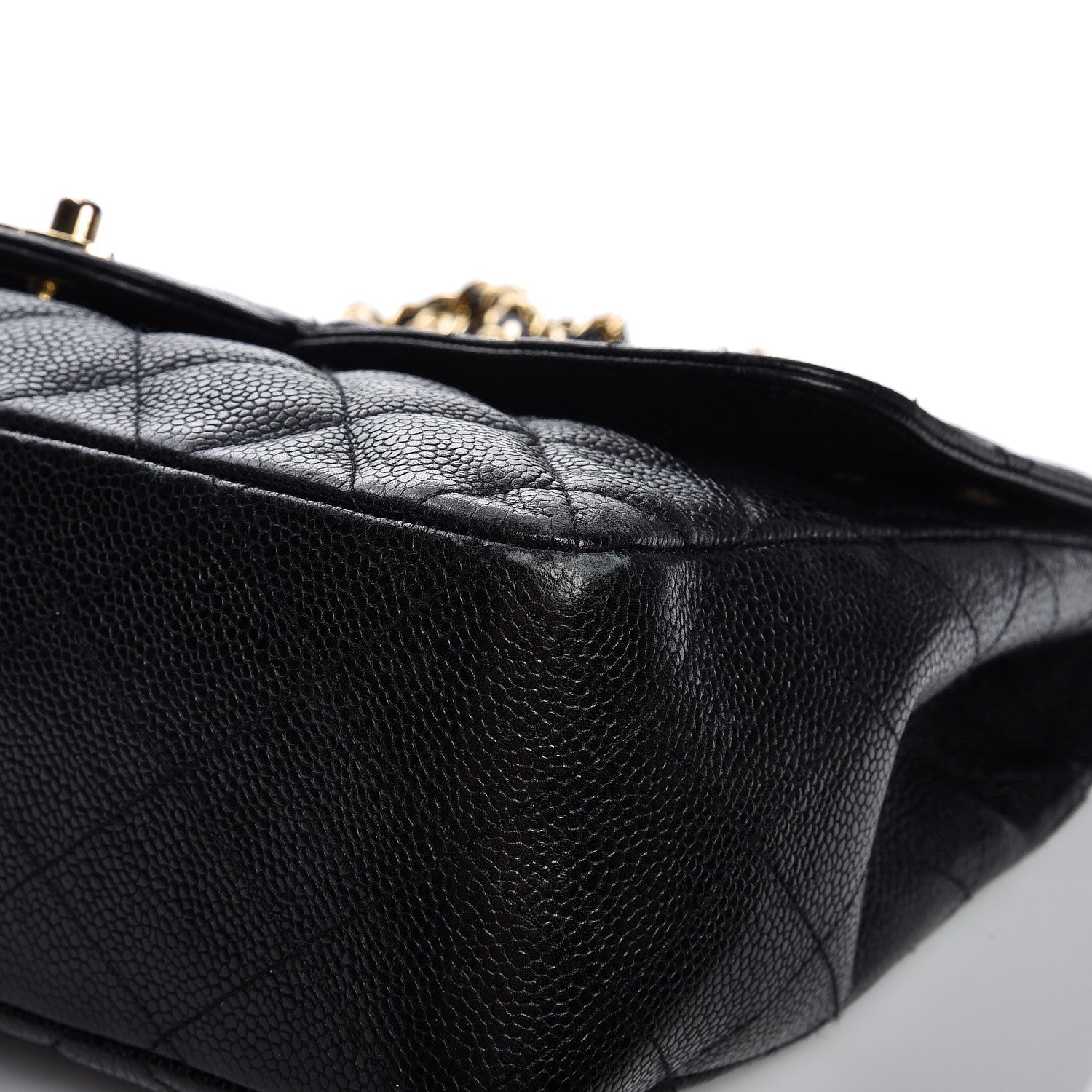 Chanel Caviar Quilted Jumbo Single Flap Black 9 of 14