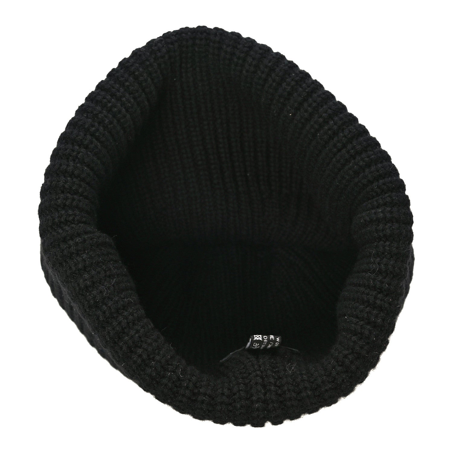 Chanel Wool Cashmere CC Beanie Hat Black White 6 of 10