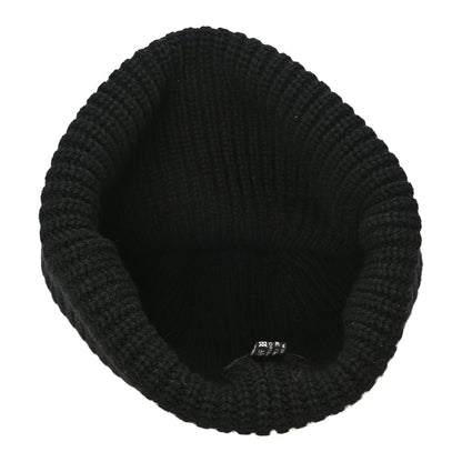 Chanel Wool Cashmere CC Beanie Hat Black White 6 of 10