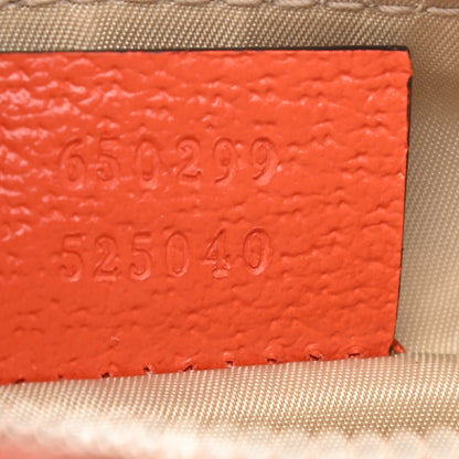 Gucci X THE NORTH FACE Monogram Textured Dollar Calfskin Embroidered Belt Bag Beige Ebony Mystic White Deep Orange 8 of 10