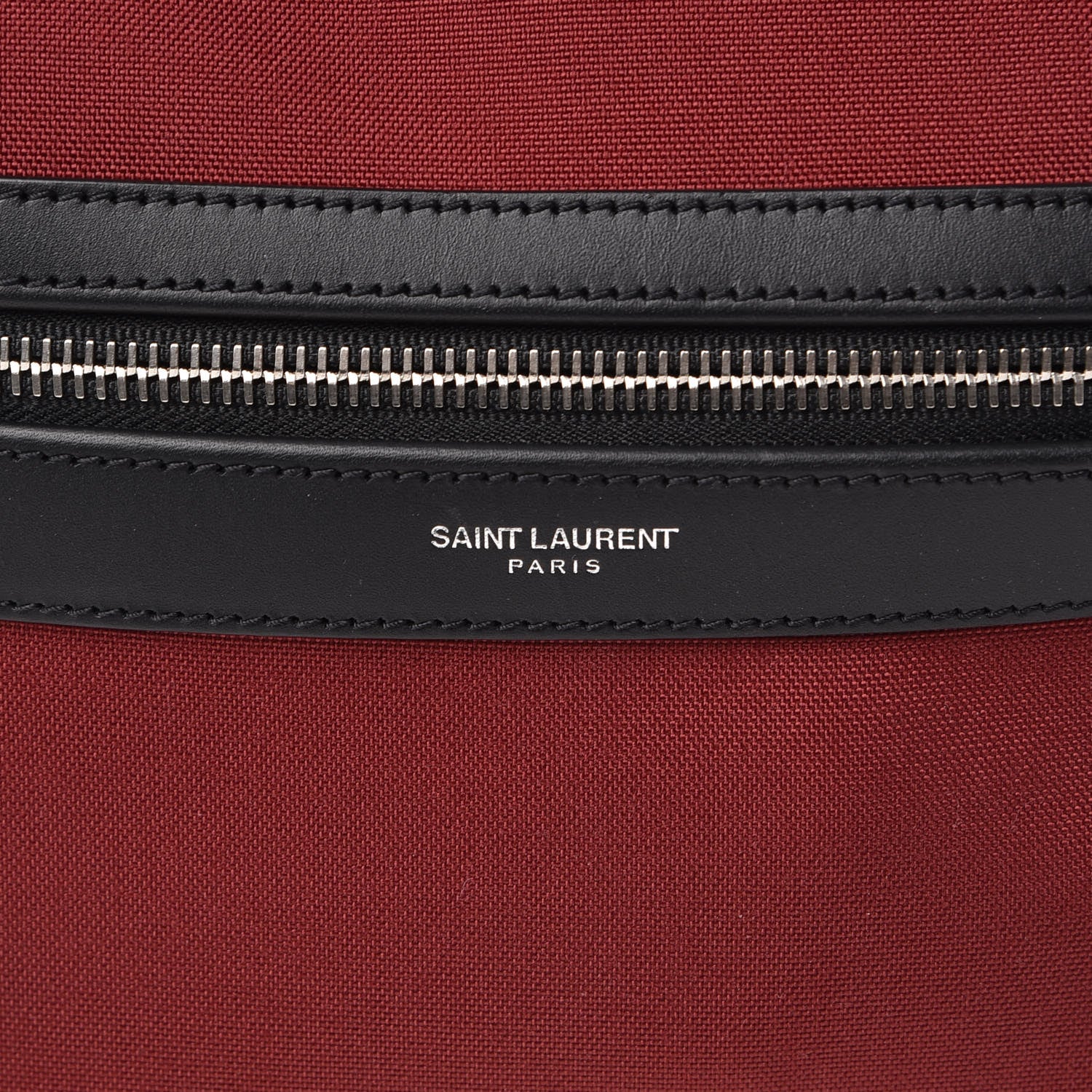 Saint Laurent Canvas Nylon Giant City Backpack Red 7 of 10