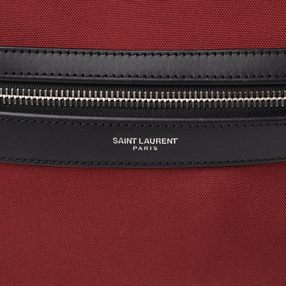 Saint Laurent Canvas Nylon Giant City Backpack Red 7 of 10