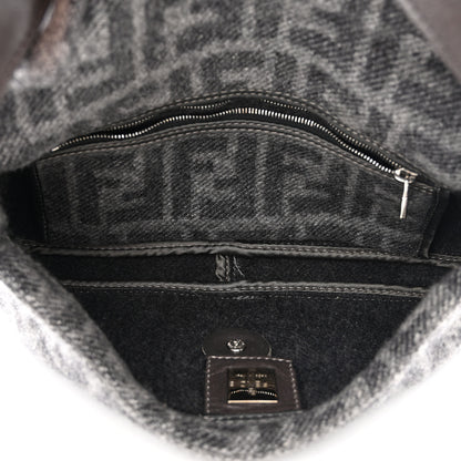 Fendi Wool Zucca Baguette Grey 5 of 10