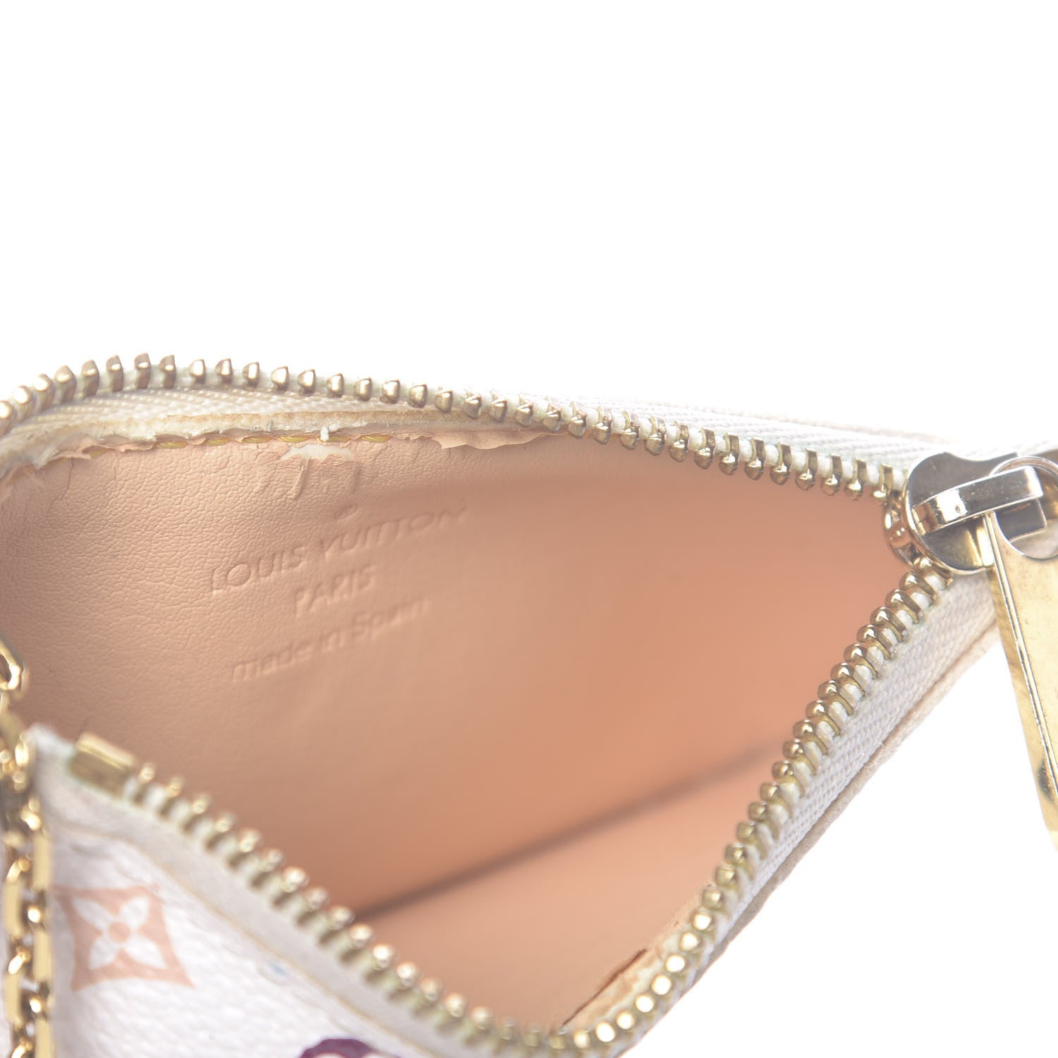Louis Vuitton Monogram Multicolor Key Pouch White 8 of 8