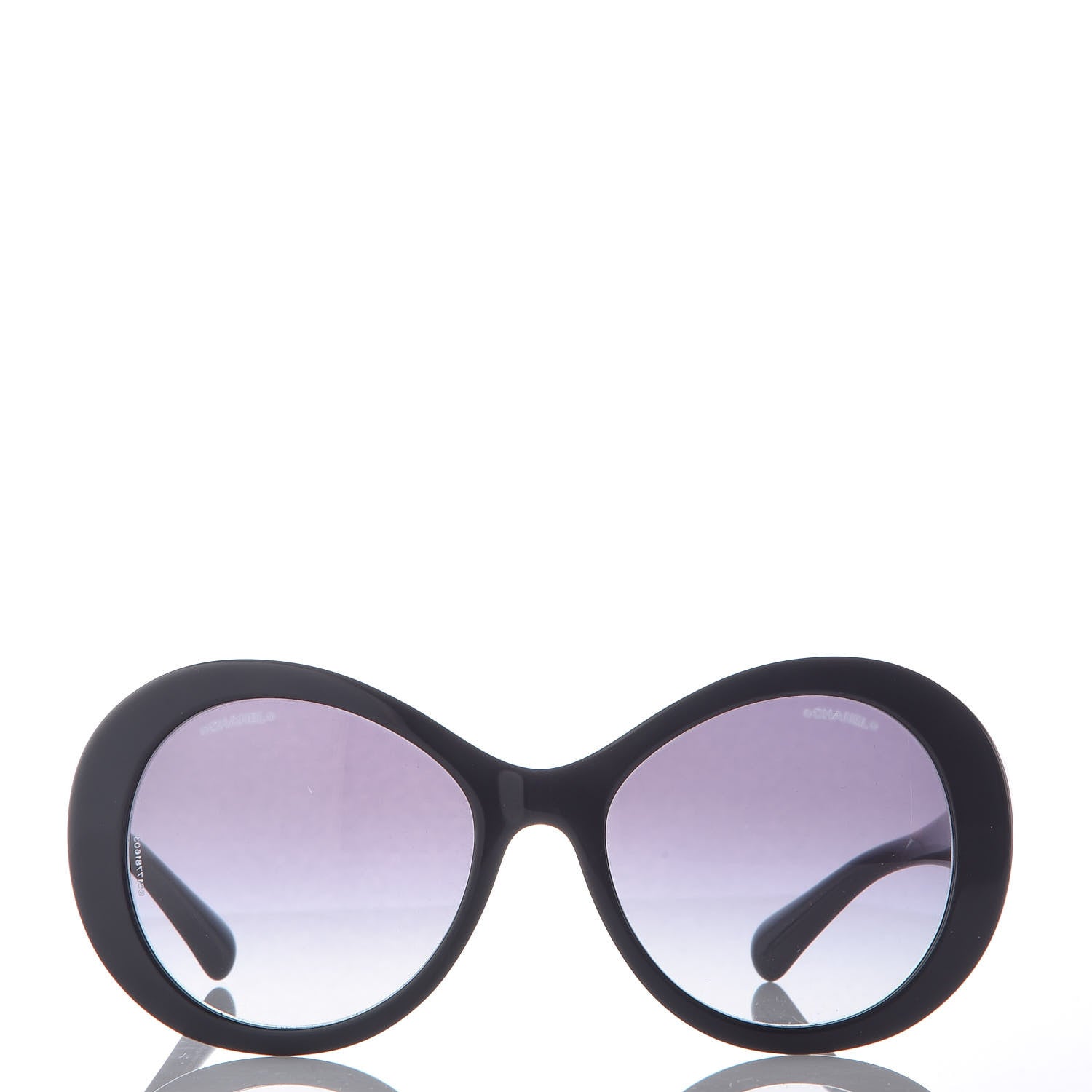 Chanel Oval CC Sunglasses 5372 Black 2 of 7