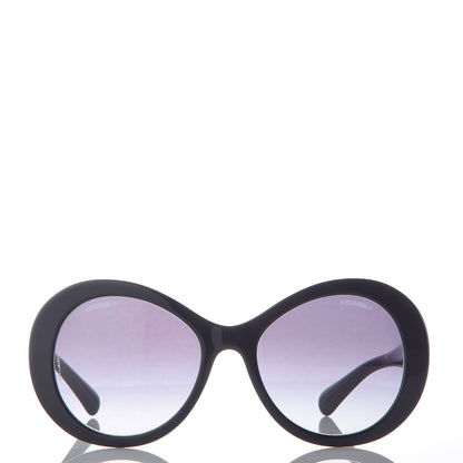 Chanel Oval CC Sunglasses 5372 Black 2 of 7