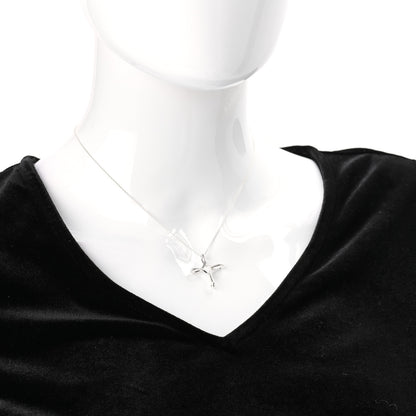 Tiffany Sterling Silver Elsa Peretti Infinity Cross Pendant Necklace 2 of 6