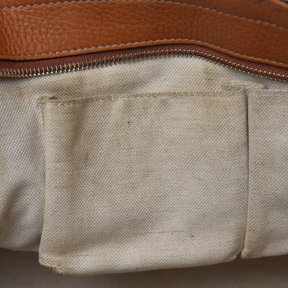 Gucci Calfskin Web Medium Heritage Tote Tan 15 of 25