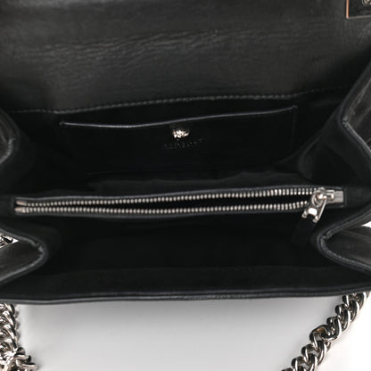 Versace Suede Palazzo Crystal Chain Evening Bag Black 5 of 8