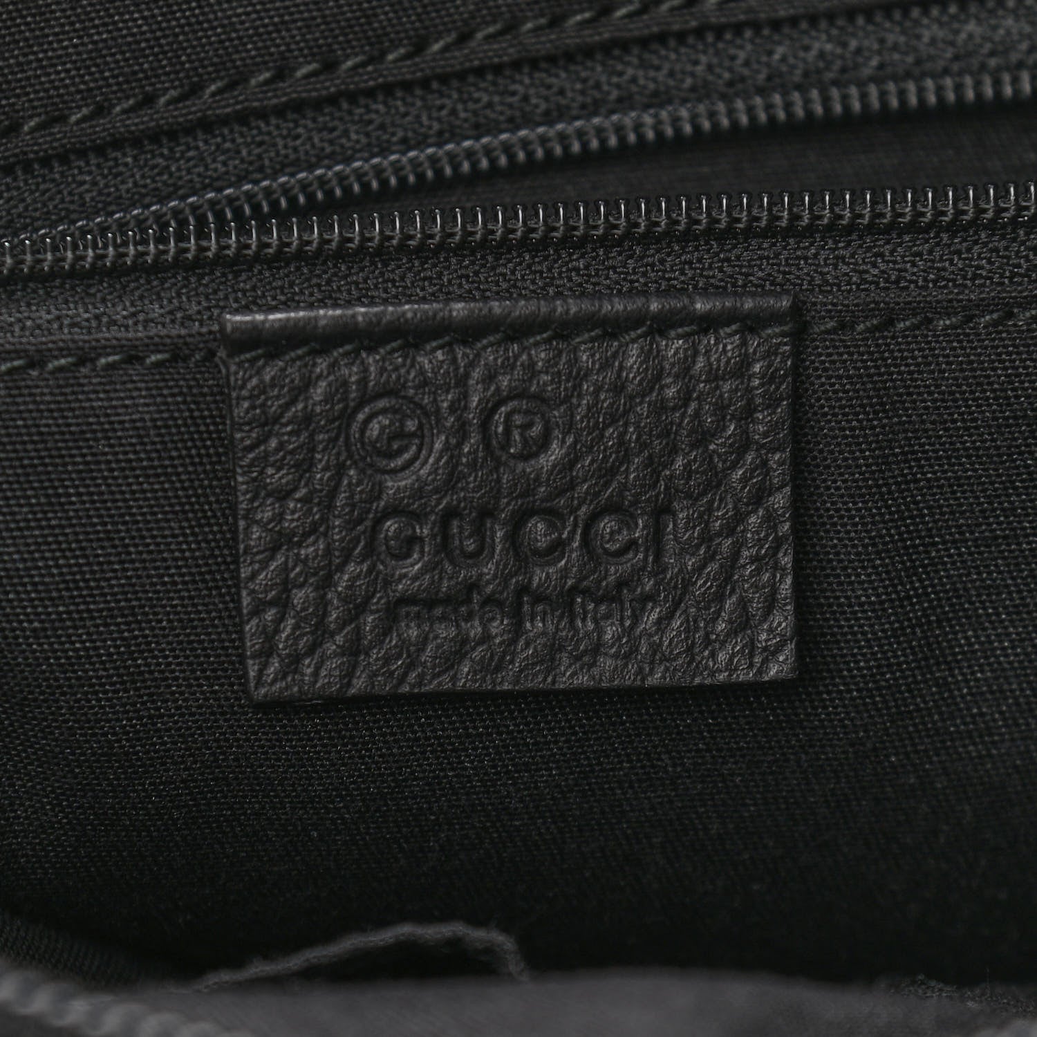 Gucci Monogram Flat Messenger Bag Black 6 of 10