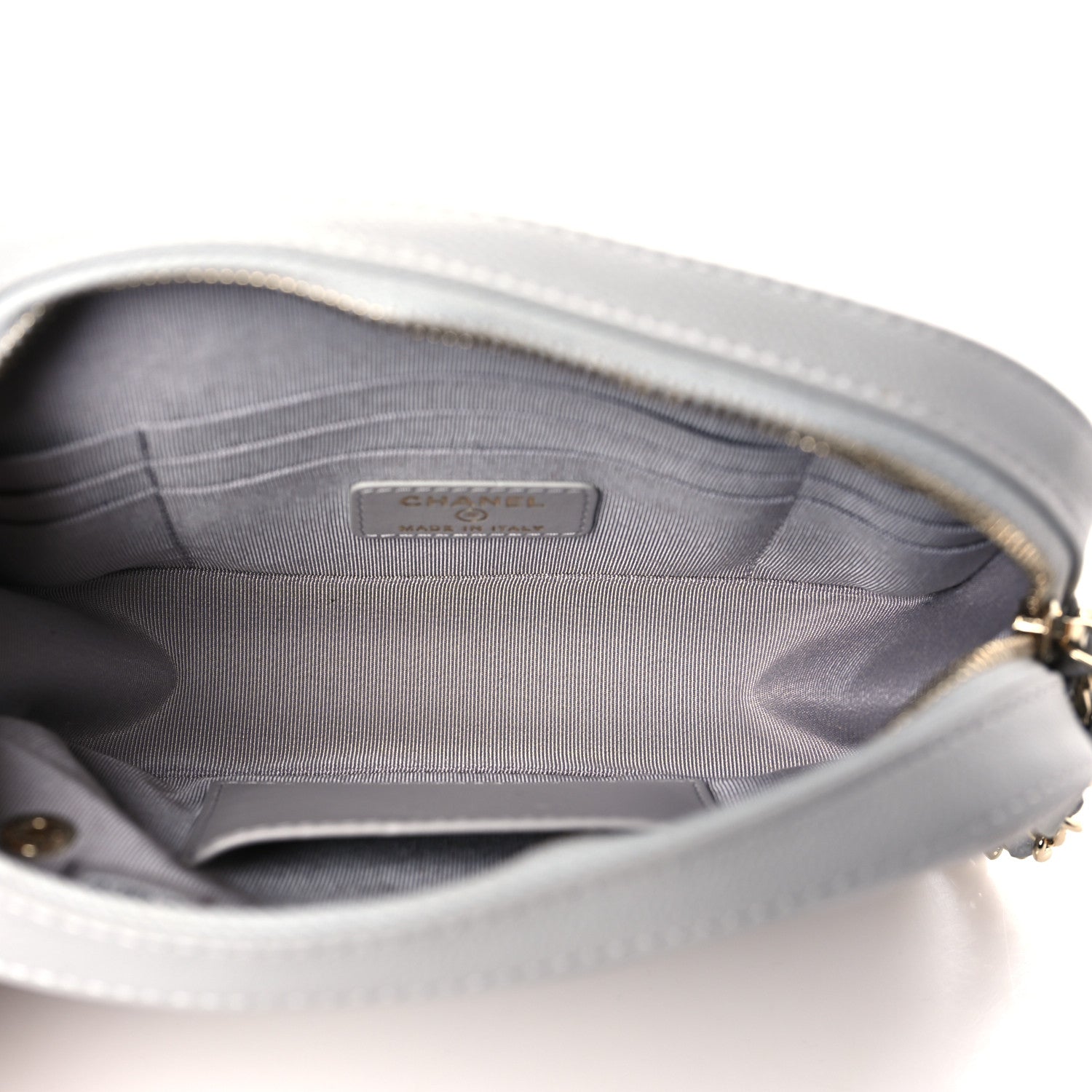 Chanel Caviar Quilted Camera Case Grey 6 of 10