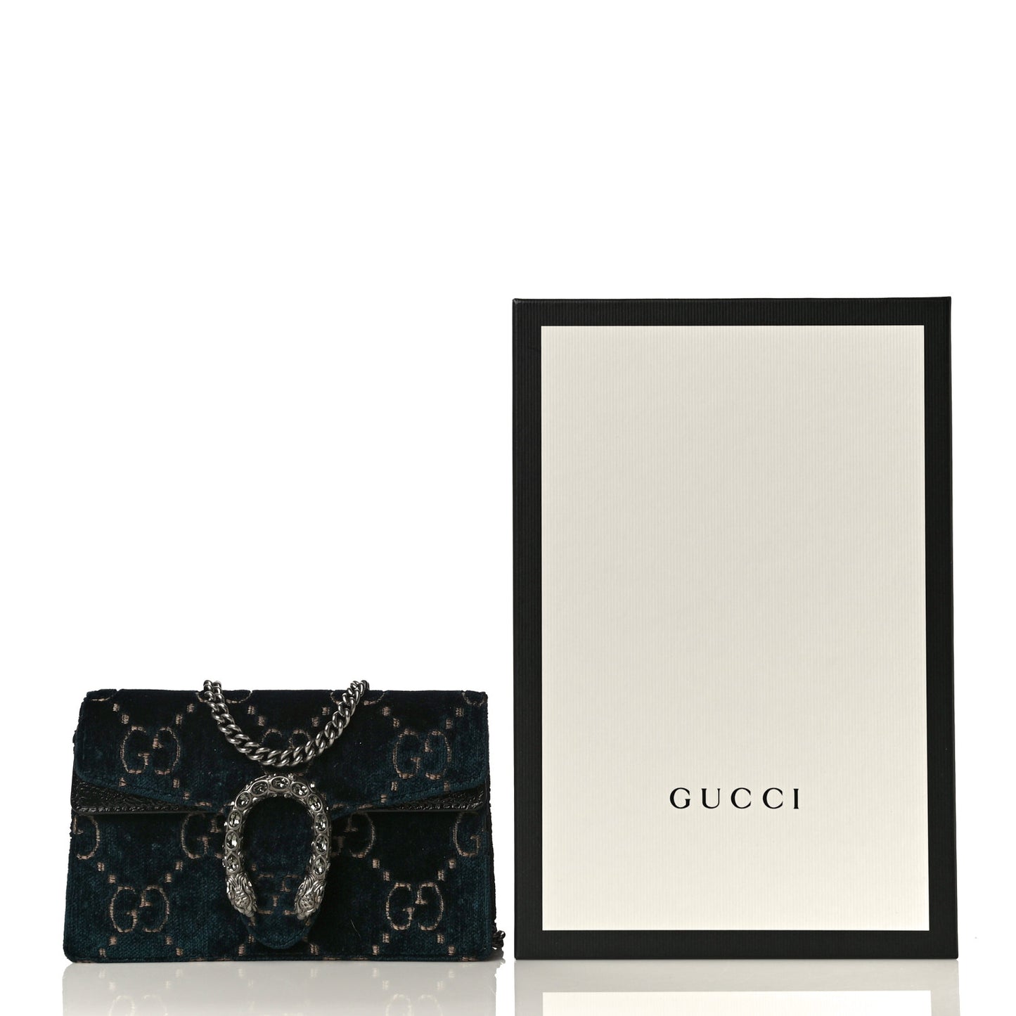 Velvet GG Monogram Super Mini Dionysus Shoulder Bag Blue Beige Black