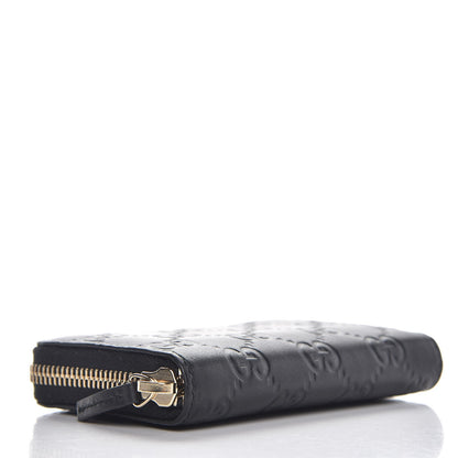 Gucci Guccissima Zip Around Card Case Black 4 of 7