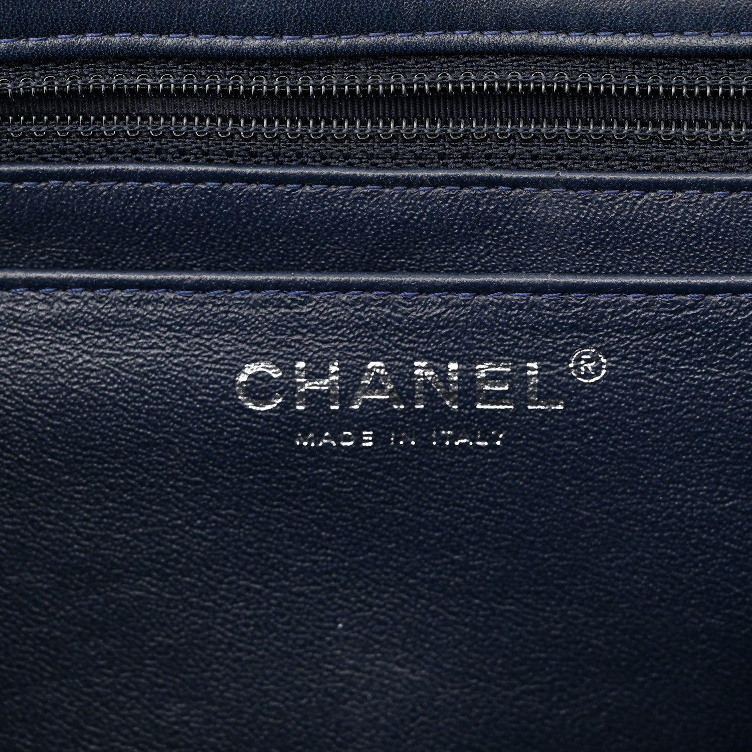 Chanel Patent Quilted Maxi Single Flap Blue 6 of 10