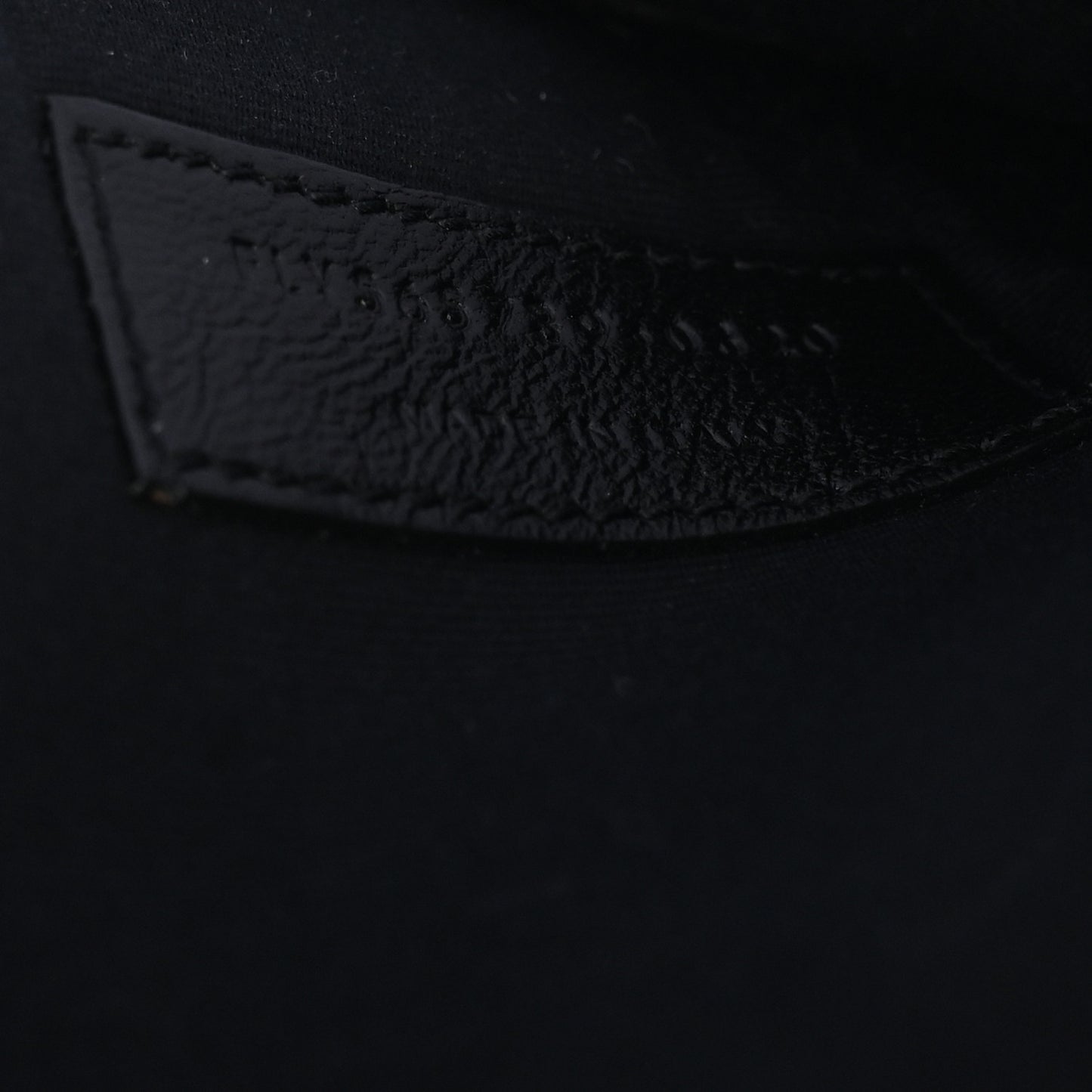 Smooth Shiny Calfskin Monogram Uptown Pouch Black