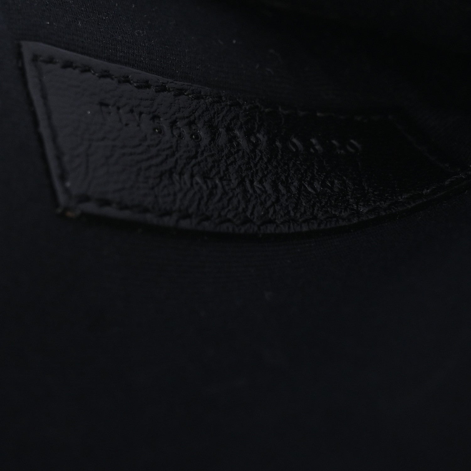 Saint Laurent Smooth Shiny Calfskin Monogram Uptown Pouch Black 7 of 8