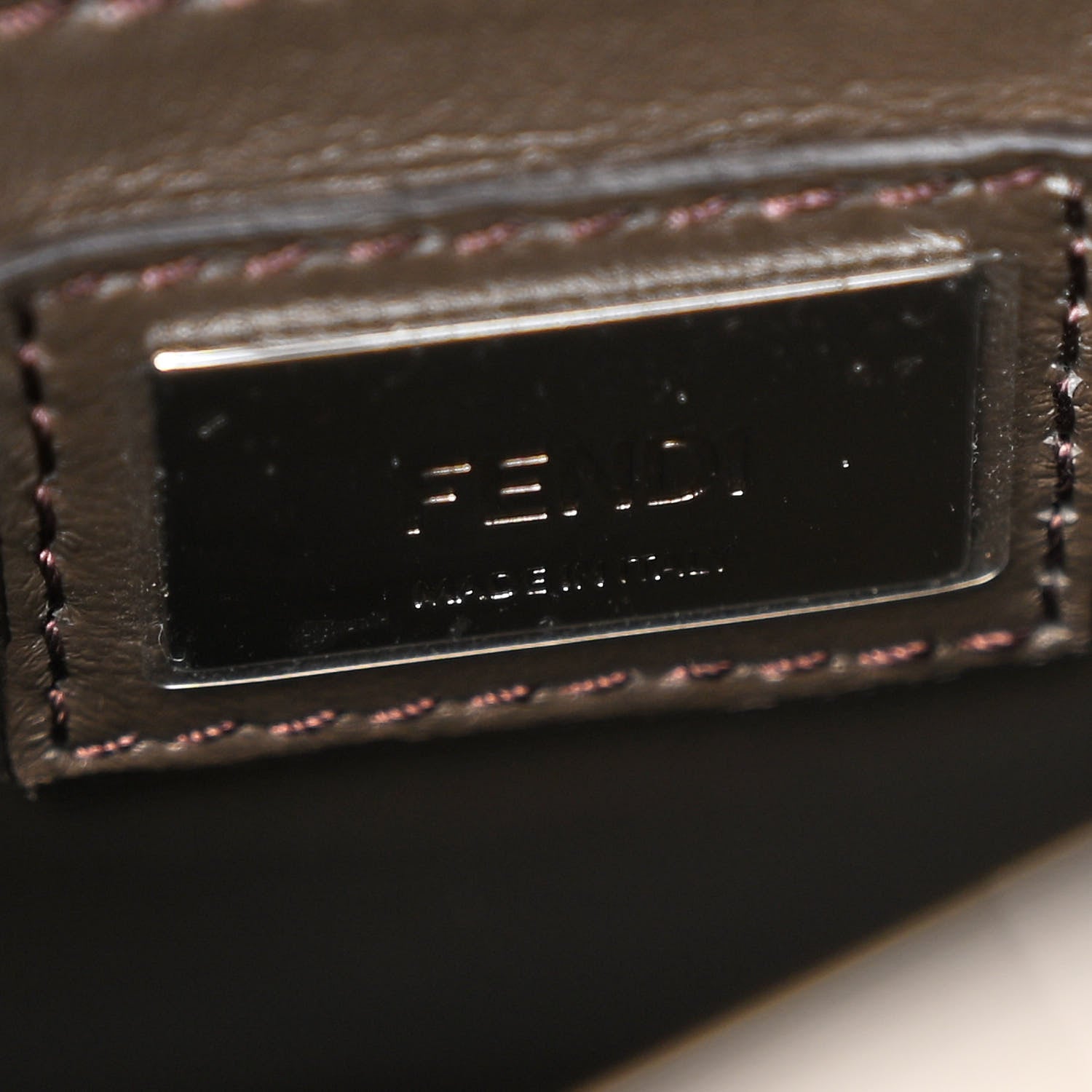 Fendi Calfskin Elaphe Lace Up Selleria Mini Peekaboo Iconic Satchel Verde Prato Arancio 7 of 13