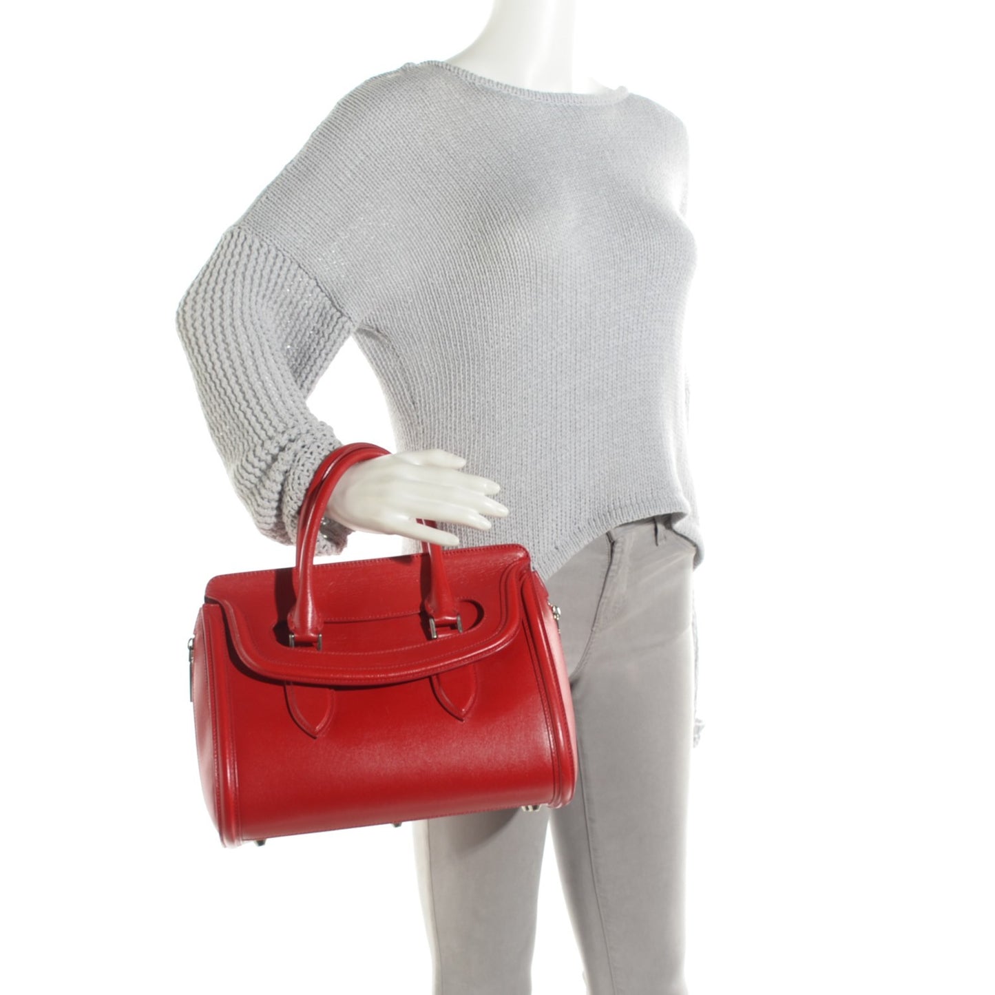 Calfskin Small Heroine Red