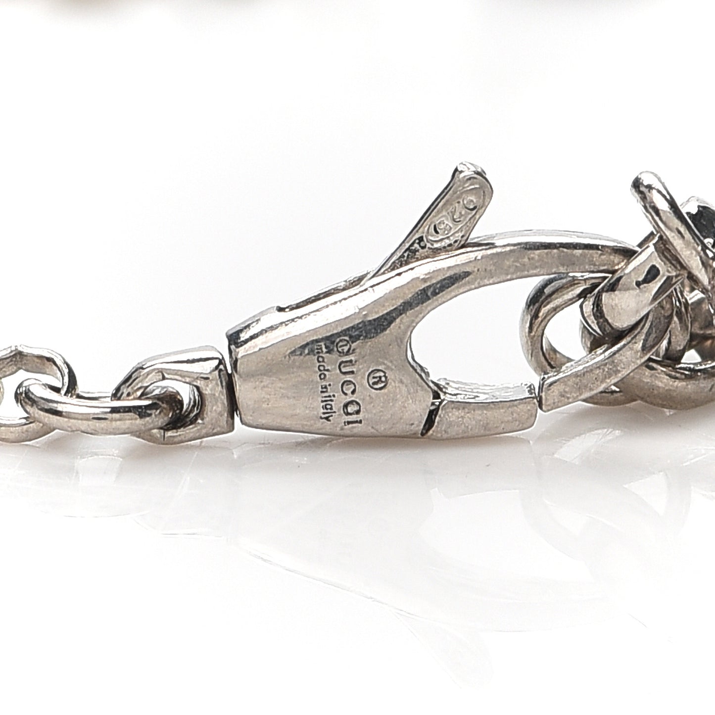 Sterling Silver Black Spinel Enamel Orso Bracelet