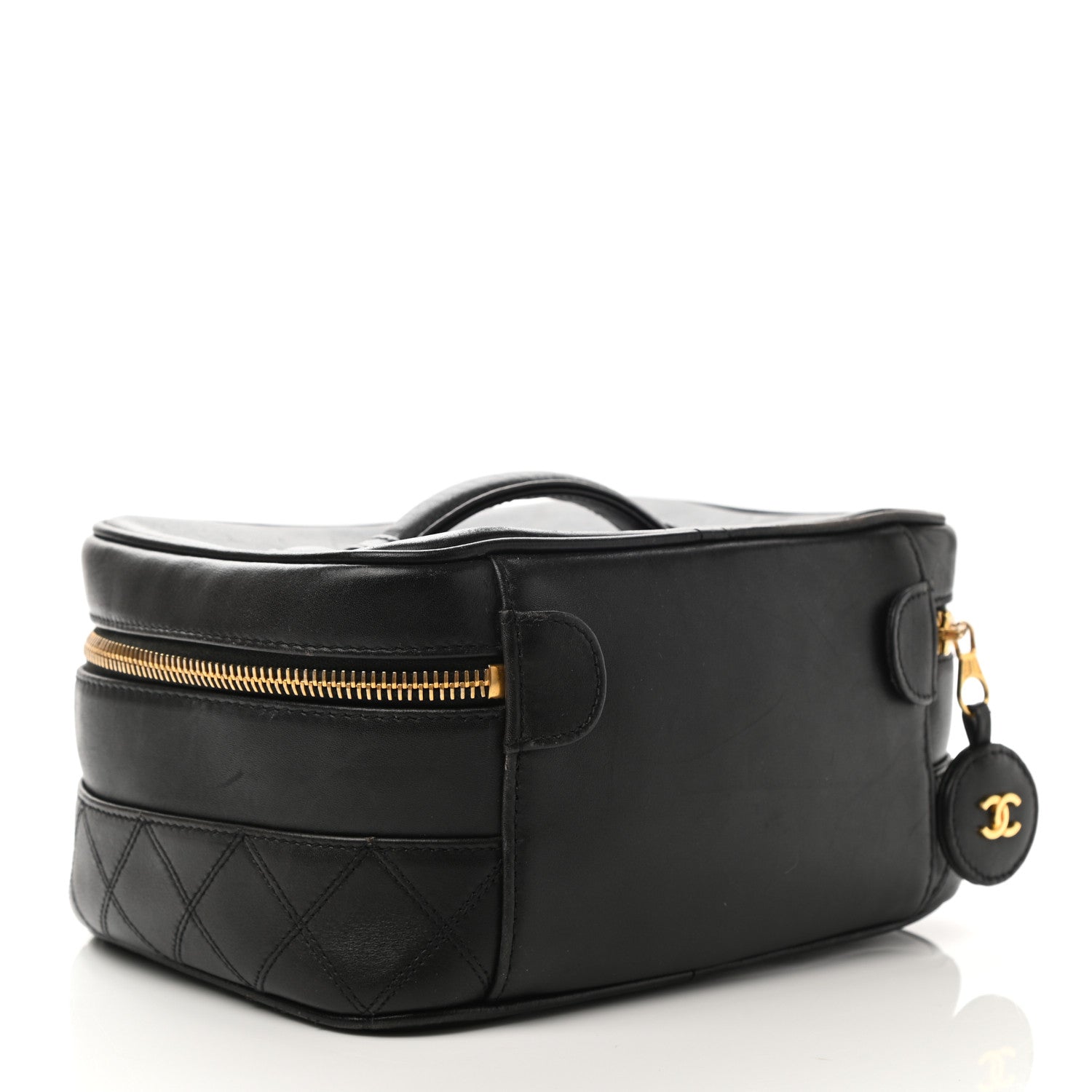 Chanel Lambskin Vanity Cosmetic Bag Black 3 of 9
