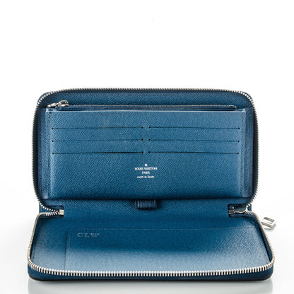 Louis Vuitton Epi Zippy Organizer Wallet Cyan 5 of 8