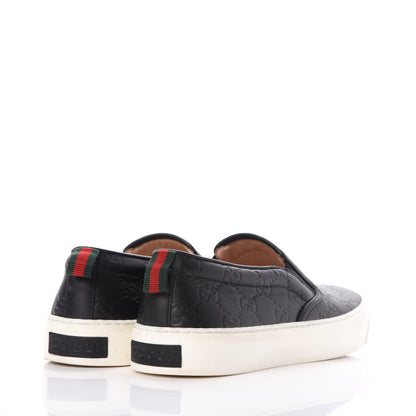 Gucci Guccissima Dublin Slip On Sneakers 38 Black 4 of 14