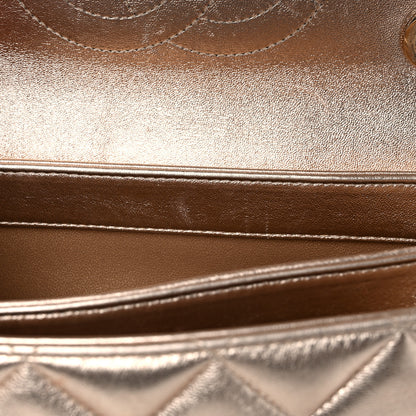 Chanel Metallic Lambskin Quilted Small Trendy CC Flap Dual Handle Bag Gold 13 of 17