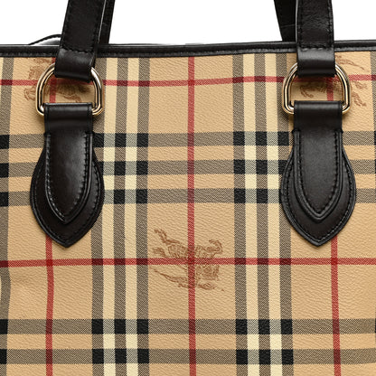 Burberry Haymarket Check Medium Regent Tote Chocolate 8 of 13