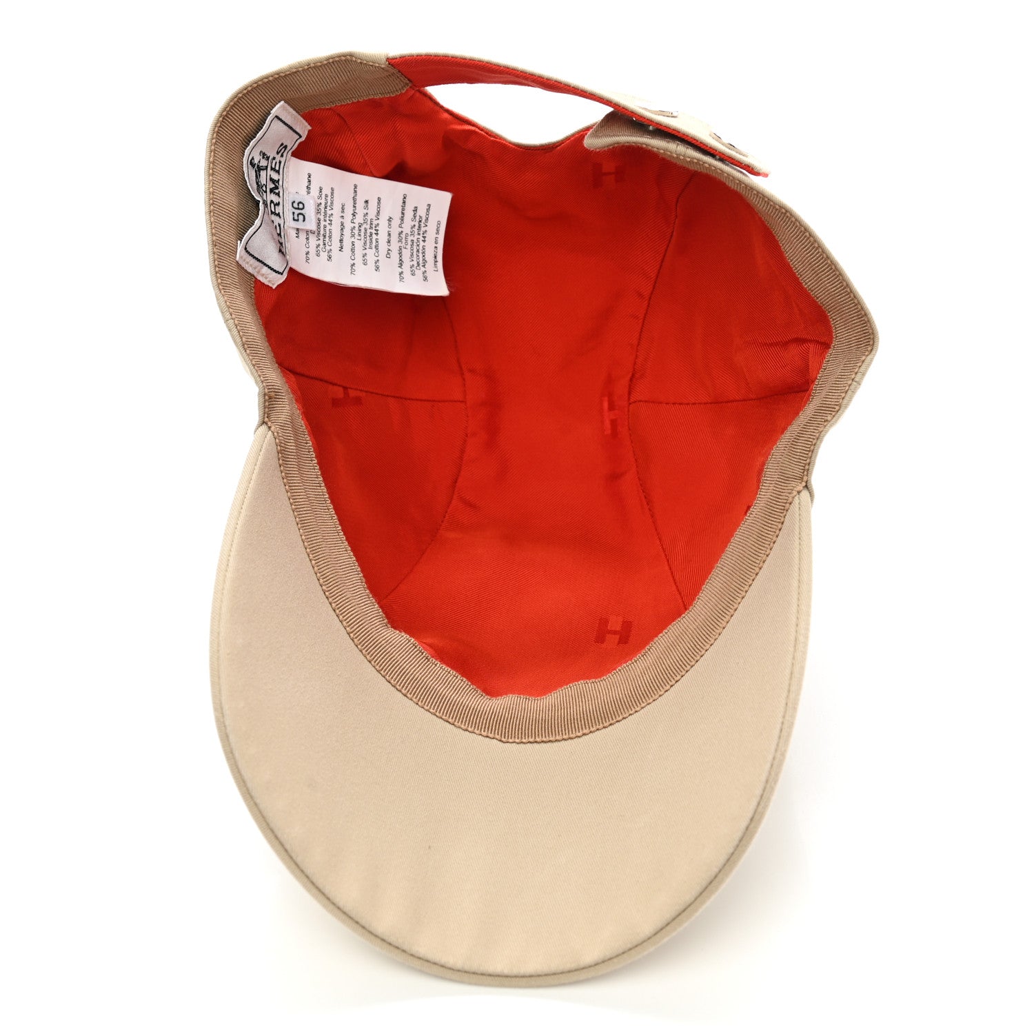 Hermes Cotton Polyurethane Cap 56 7 of 9