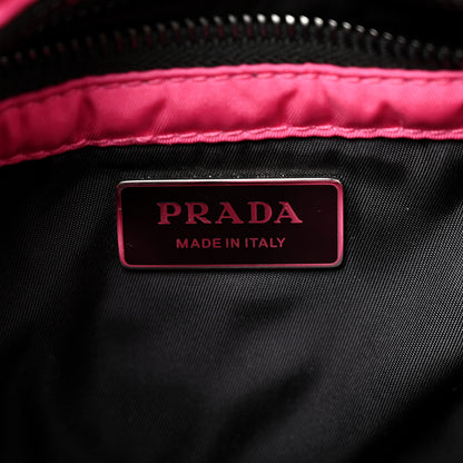 Prada Tessuto Nylon Soft Padded Shopping Tote Fuxia 5 of 9