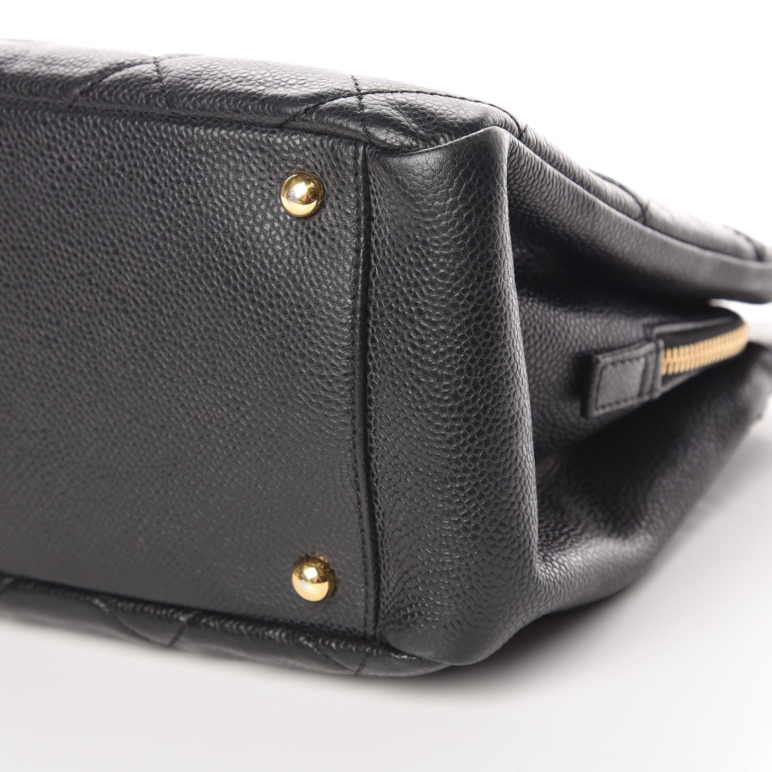 Chanel Caviar Quilted CC Timeless Soft Tote Black 9 of 11